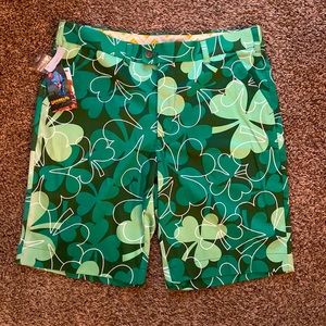 Loudmouth Golf Short Four leaf clover sz 36